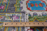 Grey Turkish Oushak Hand Knotted Wool Rug - 7' 10" X 9' 11" - Golden Nile