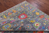Grey Turkish Oushak Hand Knotted Wool Rug - 7' 10" X 9' 11" - Golden Nile