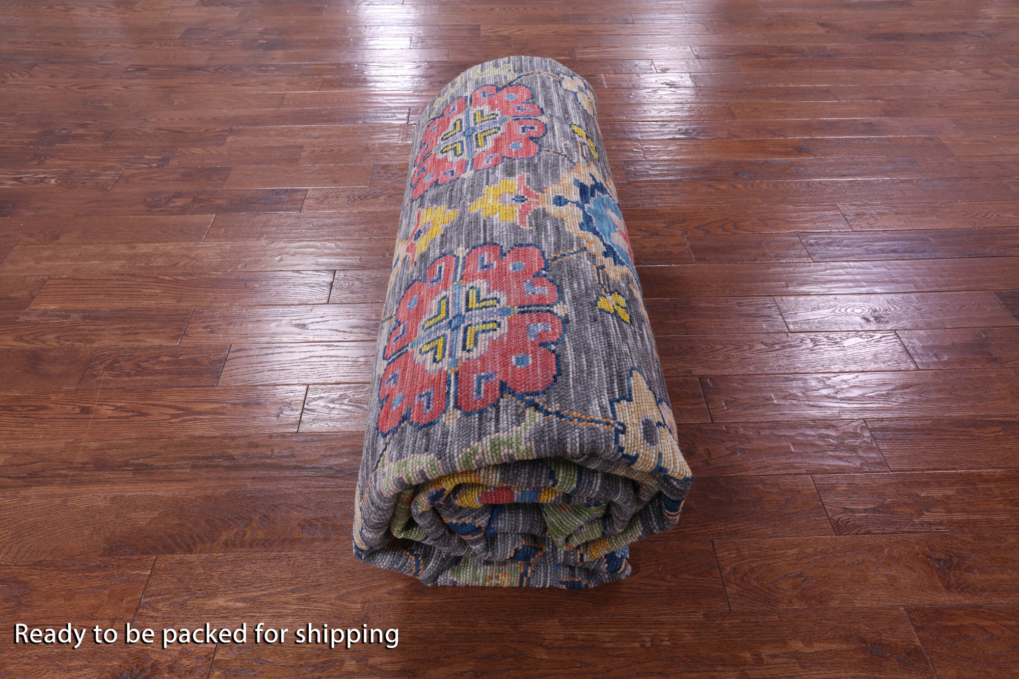 Grey Turkish Oushak Hand Knotted Wool Rug - 10' 4" X 14' 3" - Golden Nile