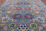 Grey Turkish Oushak Hand Knotted Wool Rug - 10' 4" X 14' 3" - Golden Nile