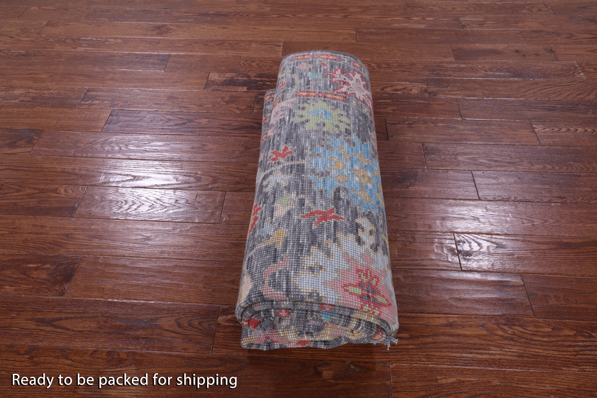 Grey Turkish Oushak Hand Knotted Wool Rug - 6' 2" X 9' 1" - Golden Nile