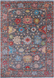 Grey Turkish Oushak Hand Knotted Wool Rug - 6' 2" X 9' 1" - Golden Nile