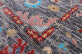 Grey Turkish Oushak Hand Knotted Wool Rug - 6' 2" X 9' 1" - Golden Nile