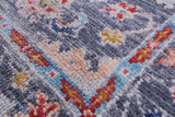 Grey Turkish Oushak Handmade Wool Rug - 4' 1" X 6' 1" - Golden Nile