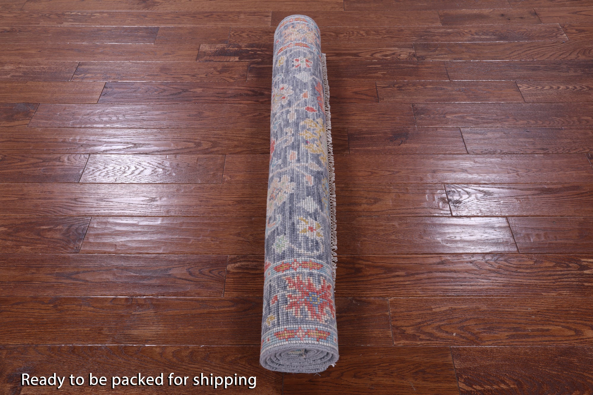 Grey Turkish Oushak Handmade Wool Rug - 4' 1" X 6' 1" - Golden Nile