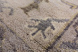 Ivory Turkish Oushak Handmade Wool Area Rug - 8' 2" X 9' 11" - Golden Nile