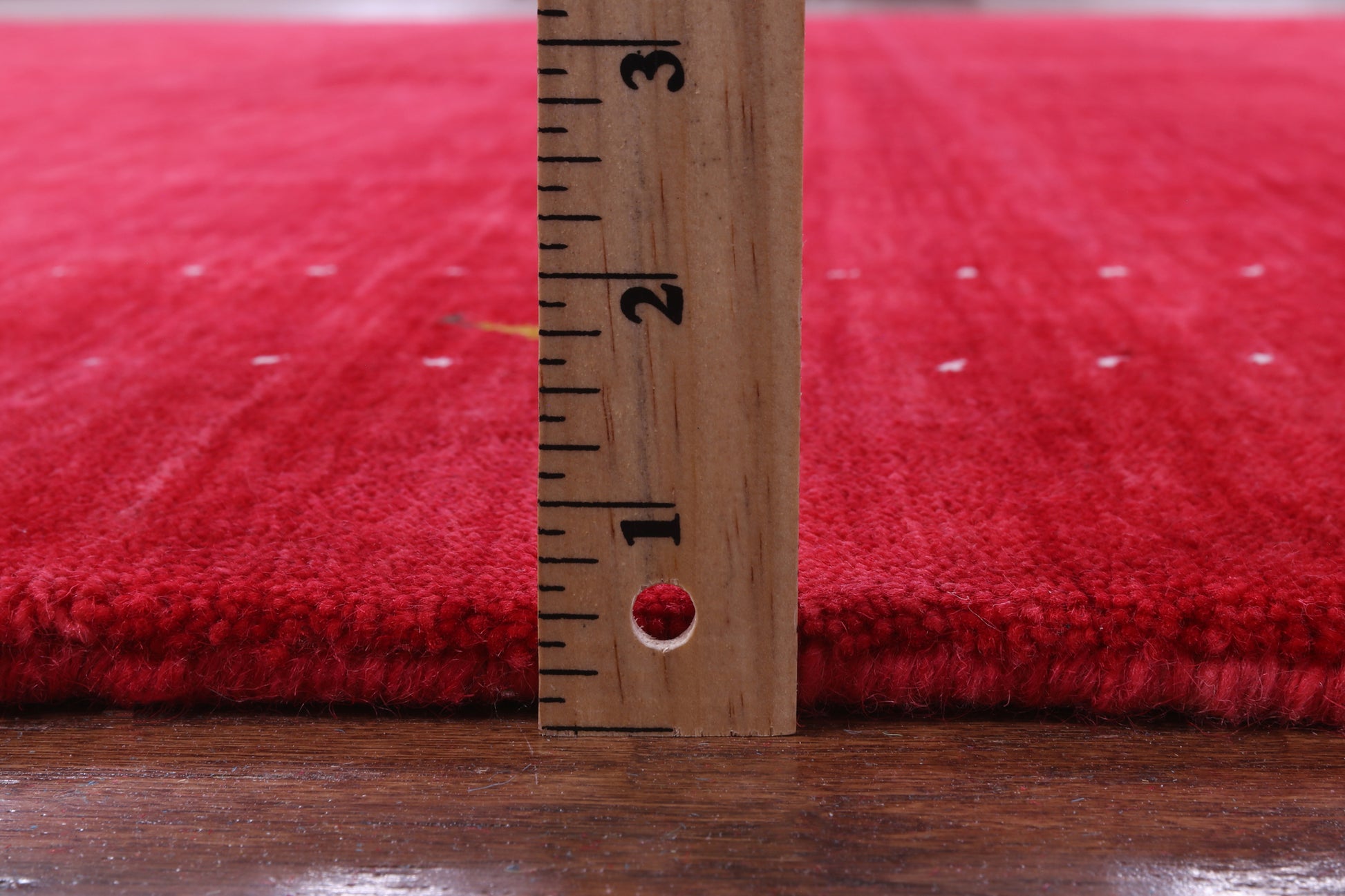 Red Square Persian Gabbeh Handmade Wool Rug - 8' 0" X 8' 0" - Golden Nile