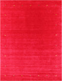 Red Persian Gabbeh Hand Knotted Wool Rug - 9' 0" X 12' 0" - Golden Nile