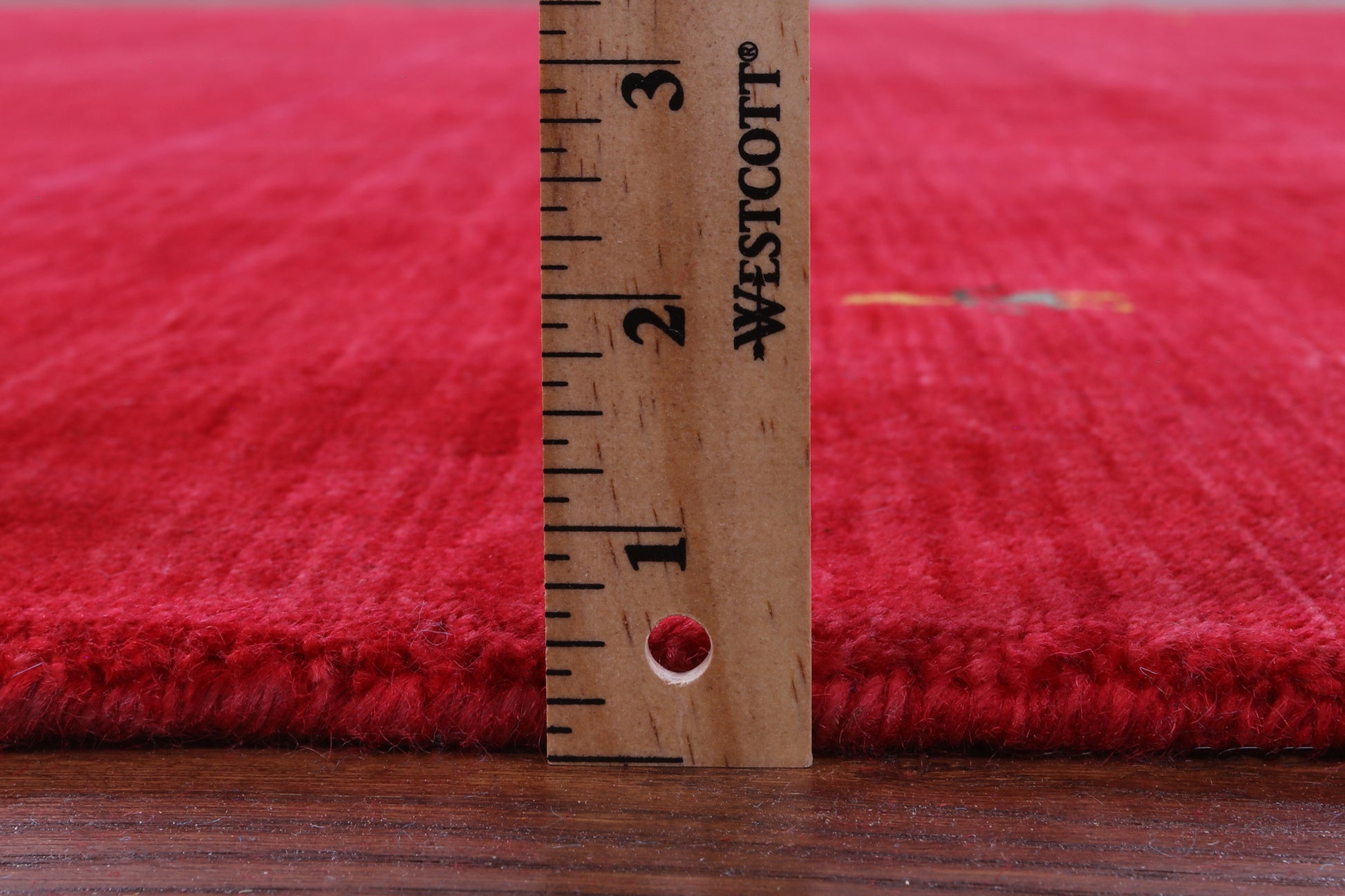 Red Persian Gabbeh Hand Knotted Wool Rug - 9' 0" X 12' 0" - Golden Nile