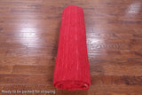Red Persian Gabbeh Hand Knotted Wool Rug - 9' 0" X 12' 0" - Golden Nile