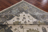Ivory Turkish Oushak Hand Knotted Wool Area Rug - 8' 2" X 10' 0" - Golden Nile