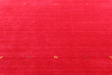 Red Square Persian Gabbeh Hand Knotted Wool Rug - 10' 0" X 10' 0" - Golden Nile
