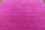 Pink Square Persian Gabbeh Handmade Wool Rug - 10' 0" X 10' 0" - Golden Nile