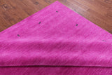 Pink Square Persian Gabbeh Handmade Wool Rug - 10' 0" X 10' 0" - Golden Nile