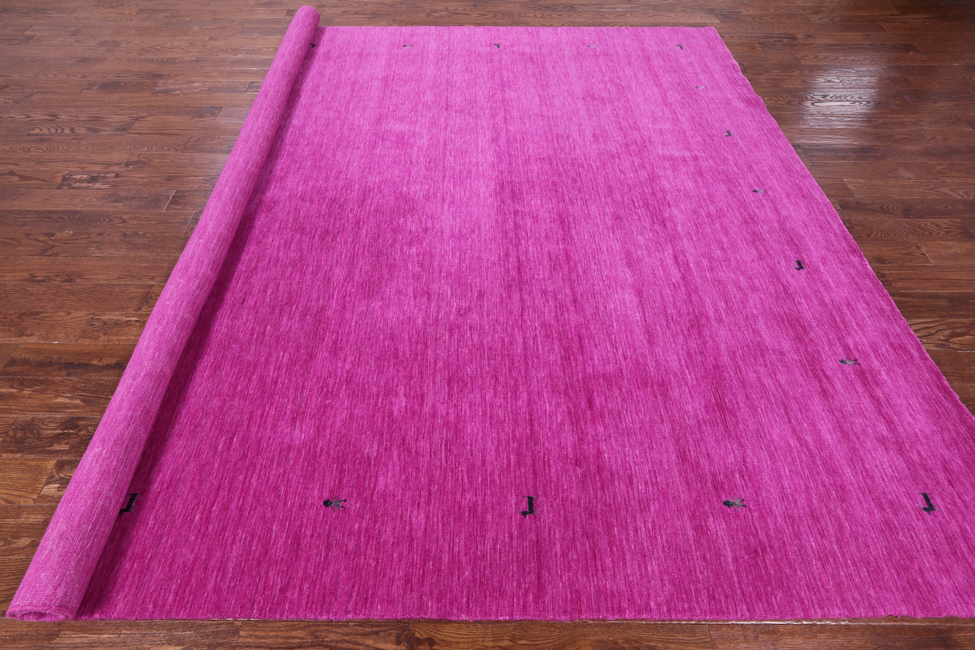 Pink Square Persian Gabbeh Handmade Wool Rug - 10' 0" X 10' 0" - Golden Nile