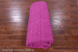 Pink Square Persian Gabbeh Handmade Wool Rug - 10' 0" X 10' 0" - Golden Nile