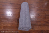 Grey Persian Gabbeh Hand Knotted Wool Rug - 9' 0" X 12' 0" - Golden Nile
