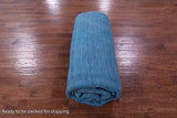 Blue Square Persian Gabbeh Hand Knotted Wool Rug - 10' 0" X 10' 0" - Golden Nile