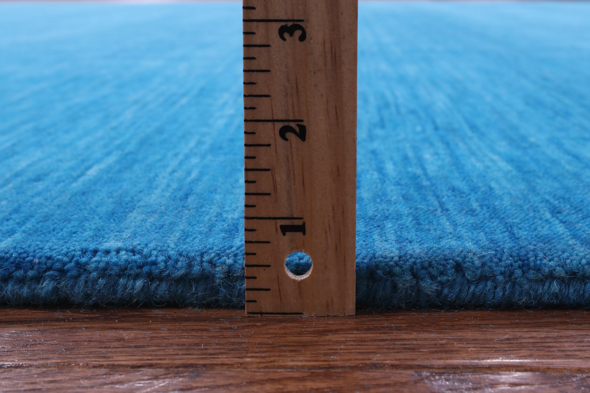 Blue Square Persian Gabbeh Hand Knotted Wool Rug - 10' 0" X 10' 0" - Golden Nile