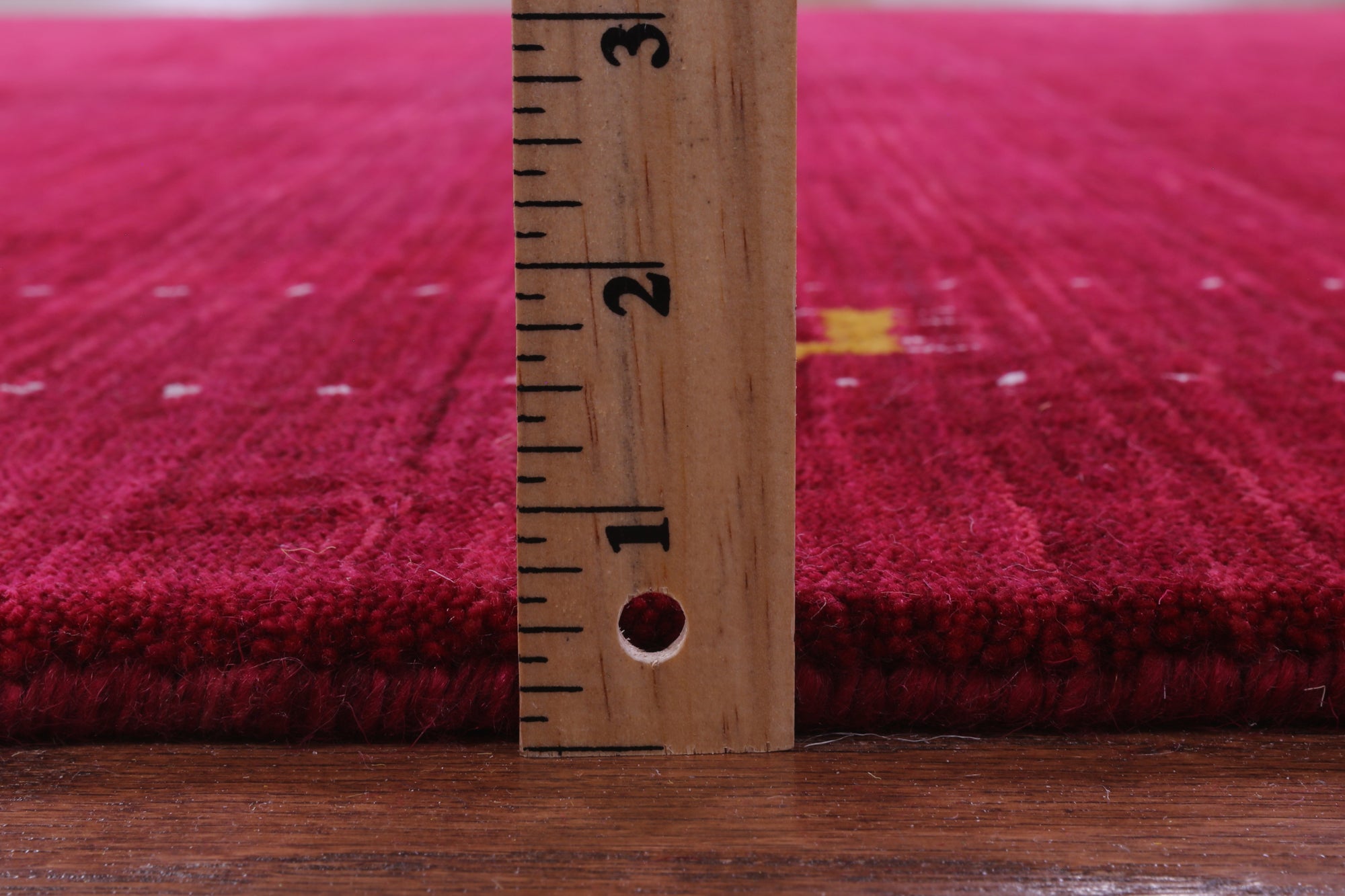 Red Persian Gabbeh Hand Knotted Wool Rug - 6' 0" X 9' 0" - Golden Nile