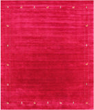 Red Persian Gabbeh Hand Knotted Wool Rug - 8' 0" X 10' 0" - Golden Nile