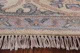 Ivory Turkish Oushak Hand Knotted Wool Area Rug - 8' 1" X 9' 11" - Golden Nile