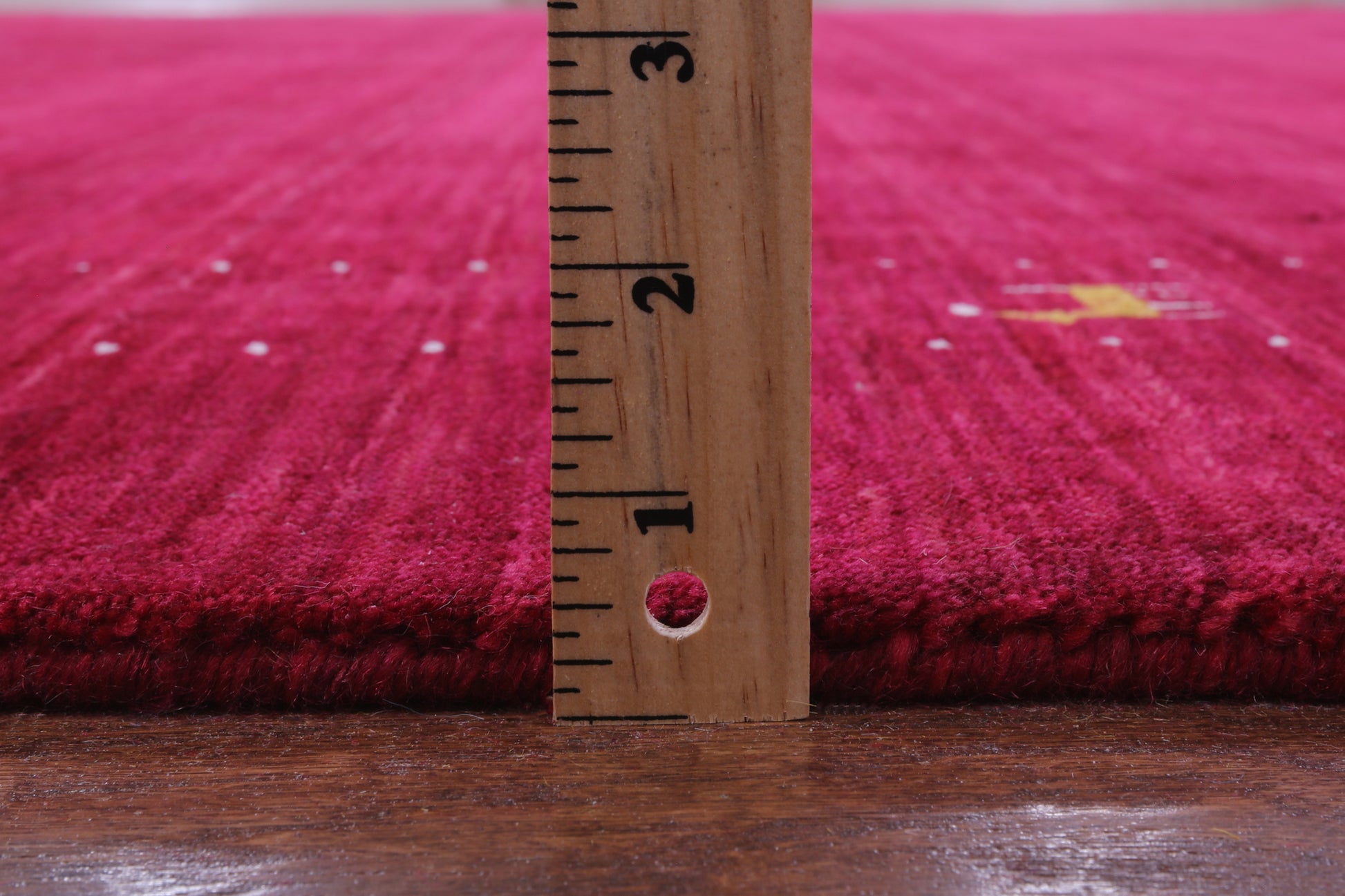Red Square Persian Gabbeh Hand Knotted Wool Rug - 8' 0" X 8' 0" - Golden Nile