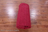 Red Square Persian Gabbeh Hand Knotted Wool Rug - 10' 0" X 10' 0" - Golden Nile