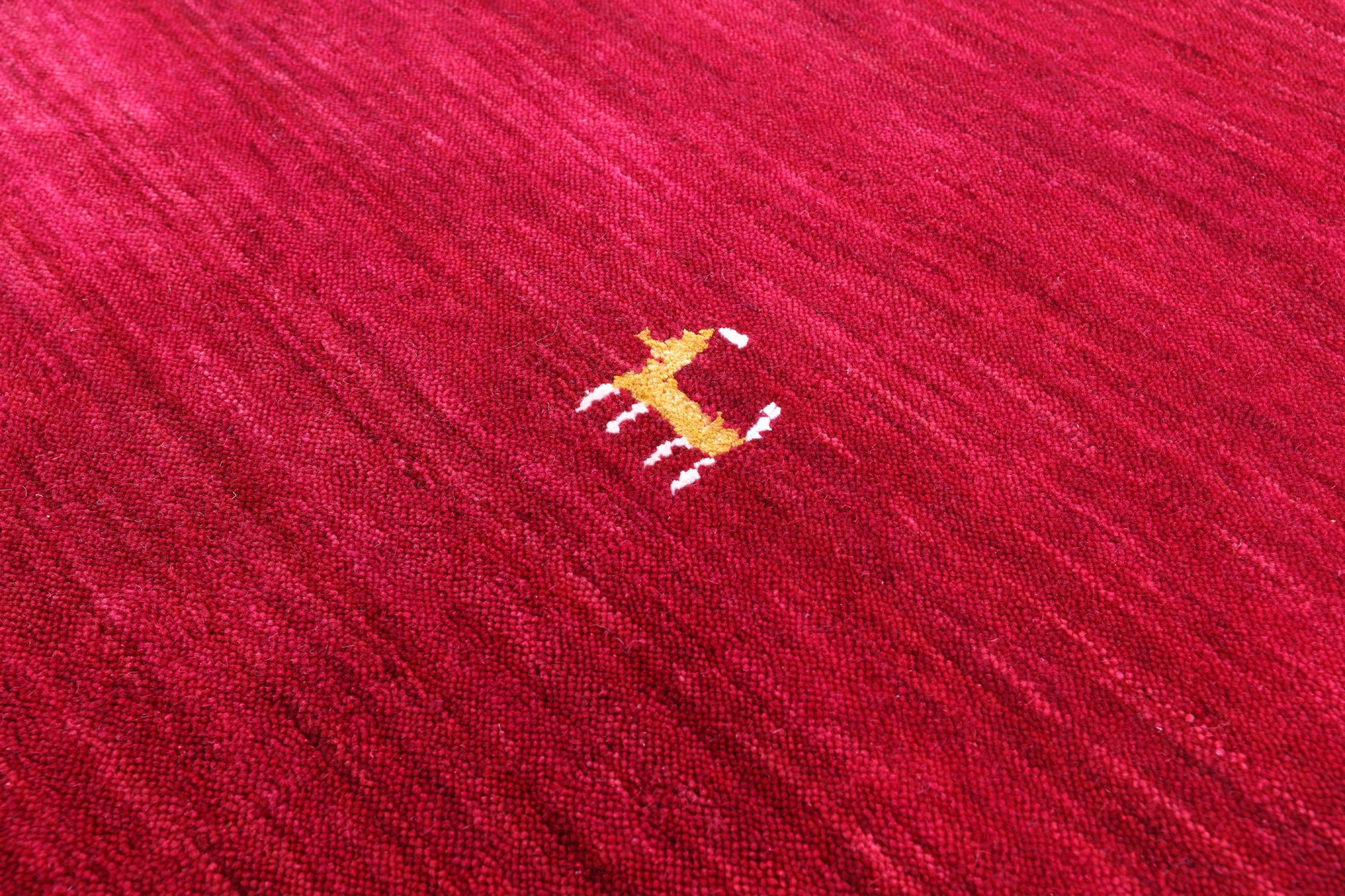 Red Square Persian Gabbeh Hand Knotted Wool Rug - 10' 0" X 10' 0" - Golden Nile