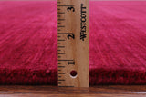 Red Square Persian Gabbeh Hand Knotted Wool Rug - 10' 0" X 10' 0" - Golden Nile