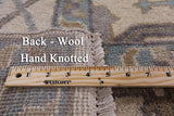 Ivory Turkish Oushak Handmade Wool Area Rug - 8' 2" X 9' 8" - Golden Nile