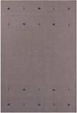 Ivory Persian Gabbeh Hand Knotted Wool Rug - 6' 0" X 9' 0" - Golden Nile