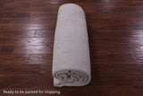 Ivory Persian Gabbeh Hand Knotted Wool Rug - 6' 0" X 9' 0" - Golden Nile