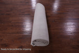 Ivory Square Persian Gabbeh Hand Knotted Wool Rug - 10' 0" X 10' 0" - Golden Nile