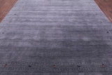 Grey Persian Gabbeh Hand Knotted Wool Rug - 10' 0" X 14' 0" - Golden Nile