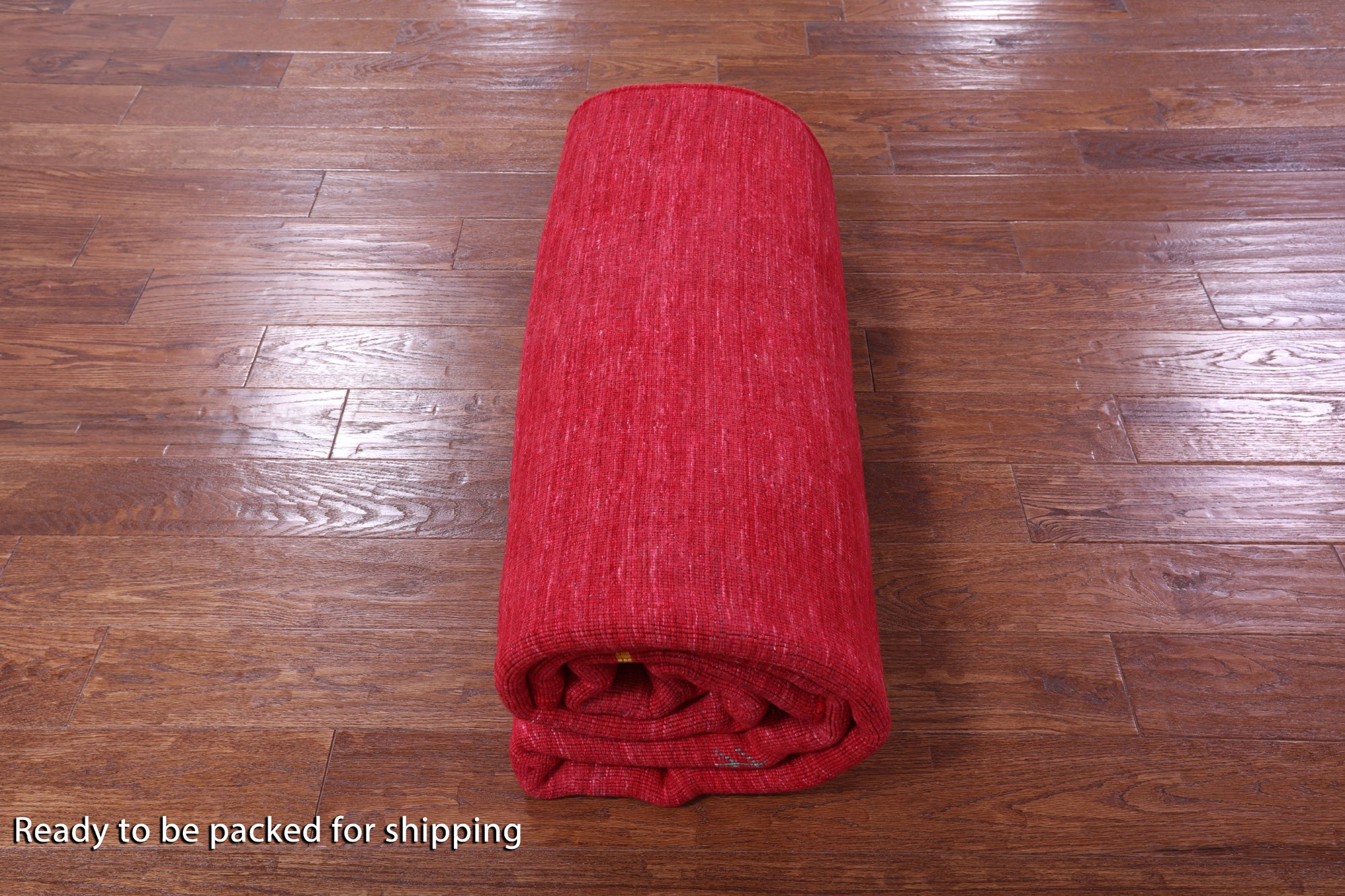 Red Persian Gabbeh Hand Knotted Wool Rug - 6' 0" X 9' 0" - Golden Nile