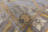 Ivory Turkish Oushak Hand Knotted Wool Area Rug - 8' 0" X 9' 9" - Golden Nile
