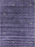 Grey Persian Gabbeh Handmade Wool Rug - 5' 0" X 7' 0" - Golden Nile