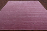 Pink Square Persian Gabbeh Hand Knotted Wool Rug - 10' 0" X 10' 0" - Golden Nile