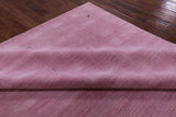 Pink Square Persian Gabbeh Hand Knotted Wool Rug - 10' 0" X 10' 0" - Golden Nile