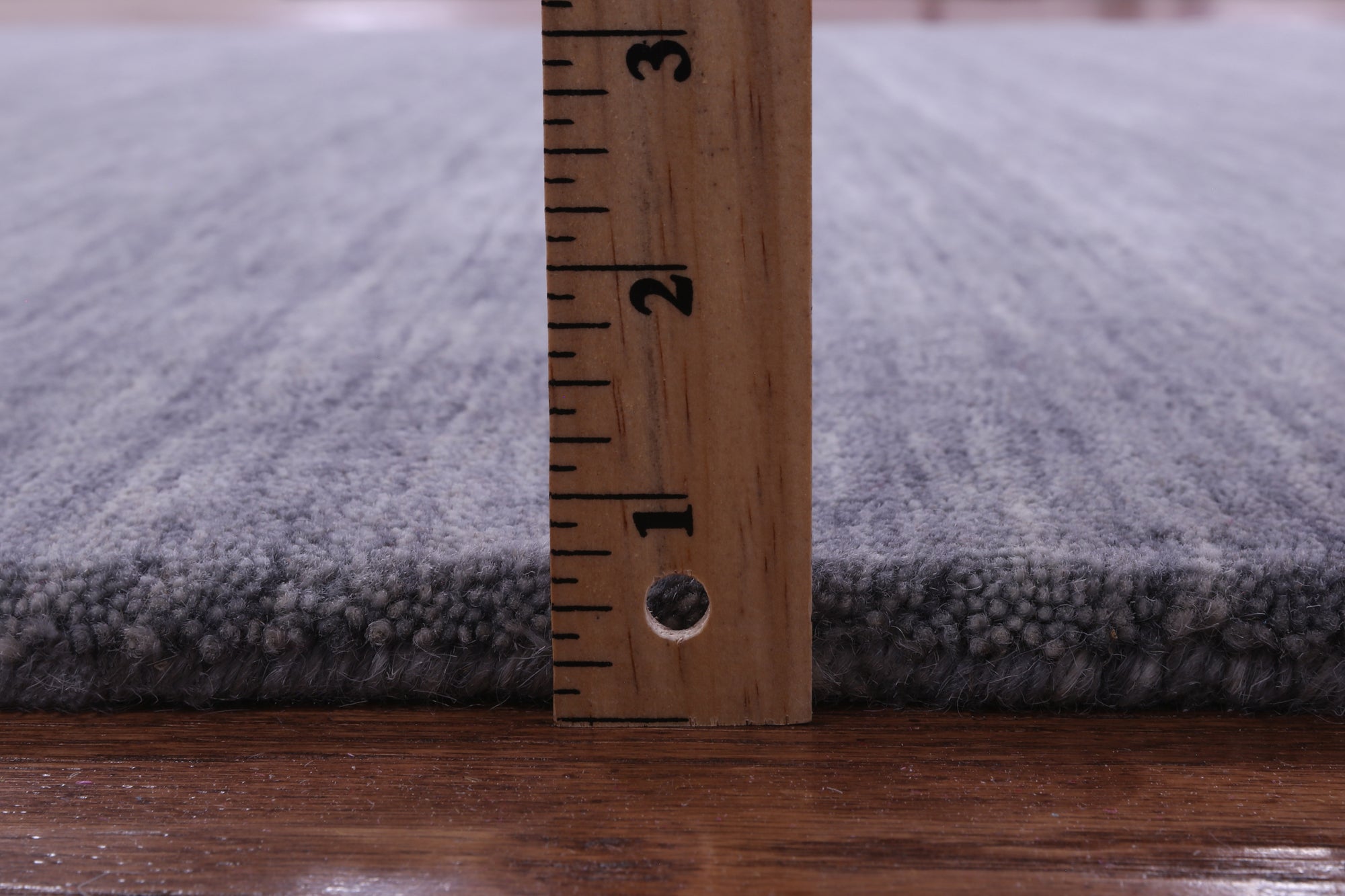 Grey Square Persian Gabbeh Hand Knotted Wool Rug - 6' 0" X 6' 0" - Golden Nile