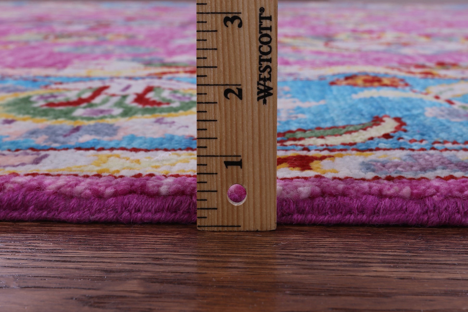 Pink Persian Tabriz Hand Knotted Wool Rug - 8' 1" X 10' 4" - Golden Nile