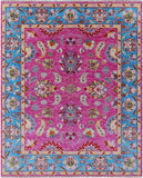 Pink Persian Tabriz Hand Knotted Wool Rug - 8' 1" X 10' 4" - Golden Nile