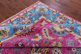 Pink Persian Tabriz Hand Knotted Wool Rug - 8' 1" X 10' 4" - Golden Nile
