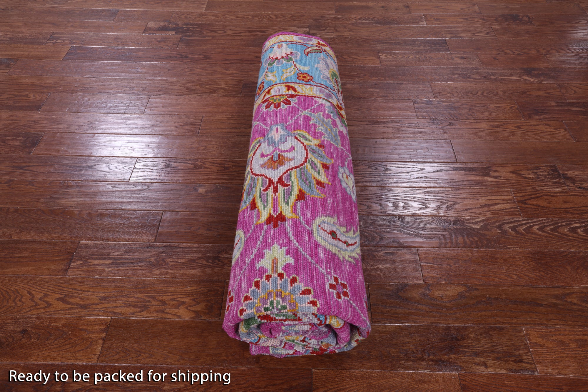 Pink Persian Tabriz Hand Knotted Wool Rug - 8' 1" X 10' 4" - Golden Nile