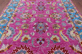 Pink Persian Tabriz Hand Knotted Wool Rug - 8' 1" X 10' 4" - Golden Nile