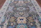Grey Turkish Oushak Hand Knotted Wool Rug - 8' 2" X 9' 10" - Golden Nile