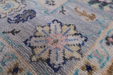 Grey Turkish Oushak Hand Knotted Wool Rug - 8' 2" X 9' 10" - Golden Nile