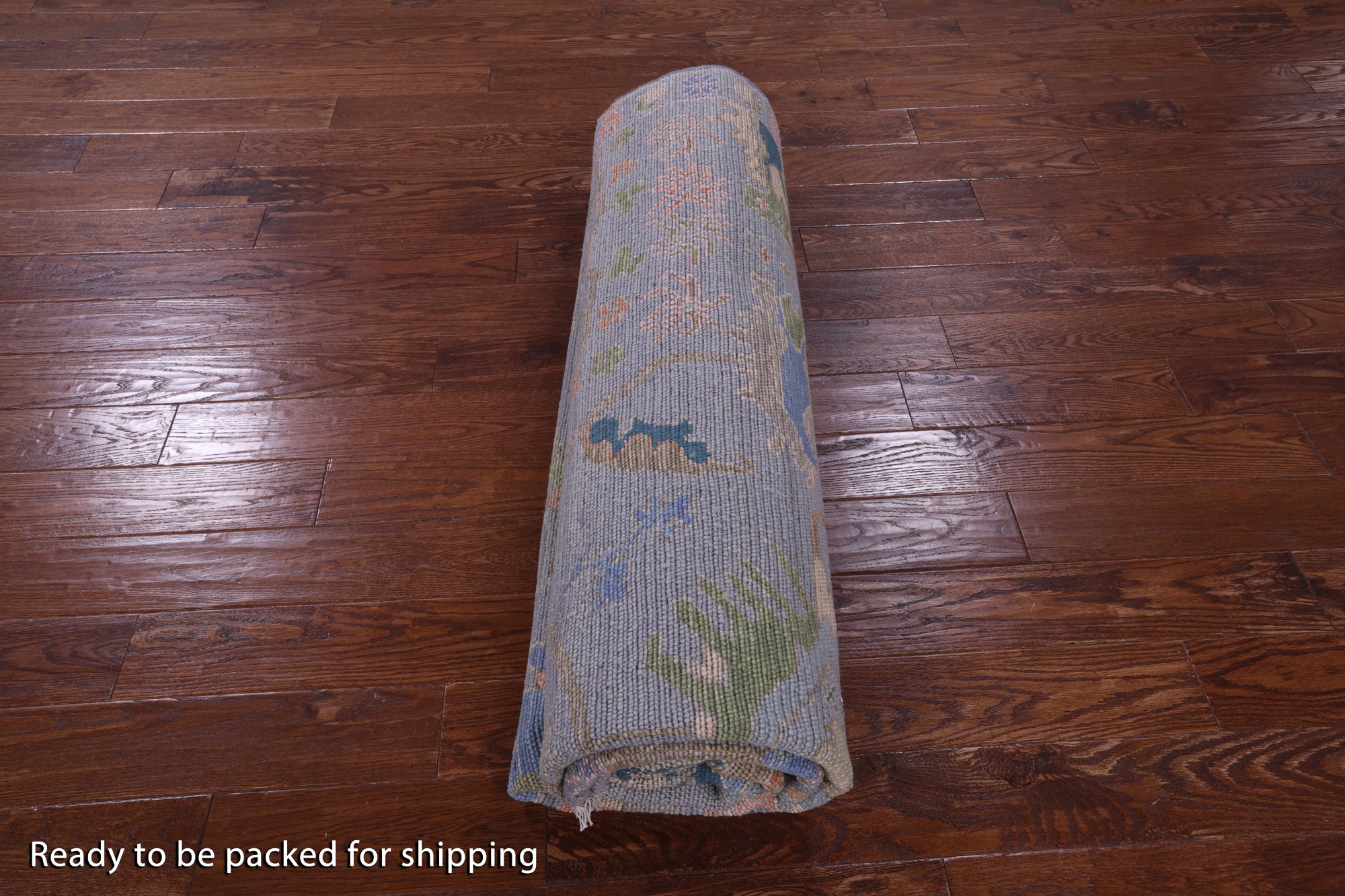 Grey Turkish Oushak Hand Knotted Wool Rug - 8' 1" X 10' 4" - Golden Nile