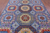 Geometric Persian Mamluk Handmade Wool Rug - 8' 2" X 10' 5" - Golden Nile
